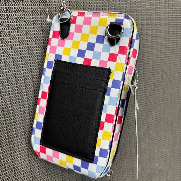 Colorful No Boundaries Phone Zip Crossbody Wallet Pockets & Adjustable Strap - Picture 2 of 9